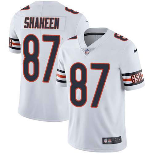 Nike Bears #87 Adam Shaheen White Men's Stitched NFL Vapor Untouchable Limited Jersey - Click Image to Close